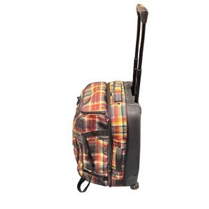 Burton IXION System Rolling Duffel Snowboard Ski Bag Plaid Travel Luggage